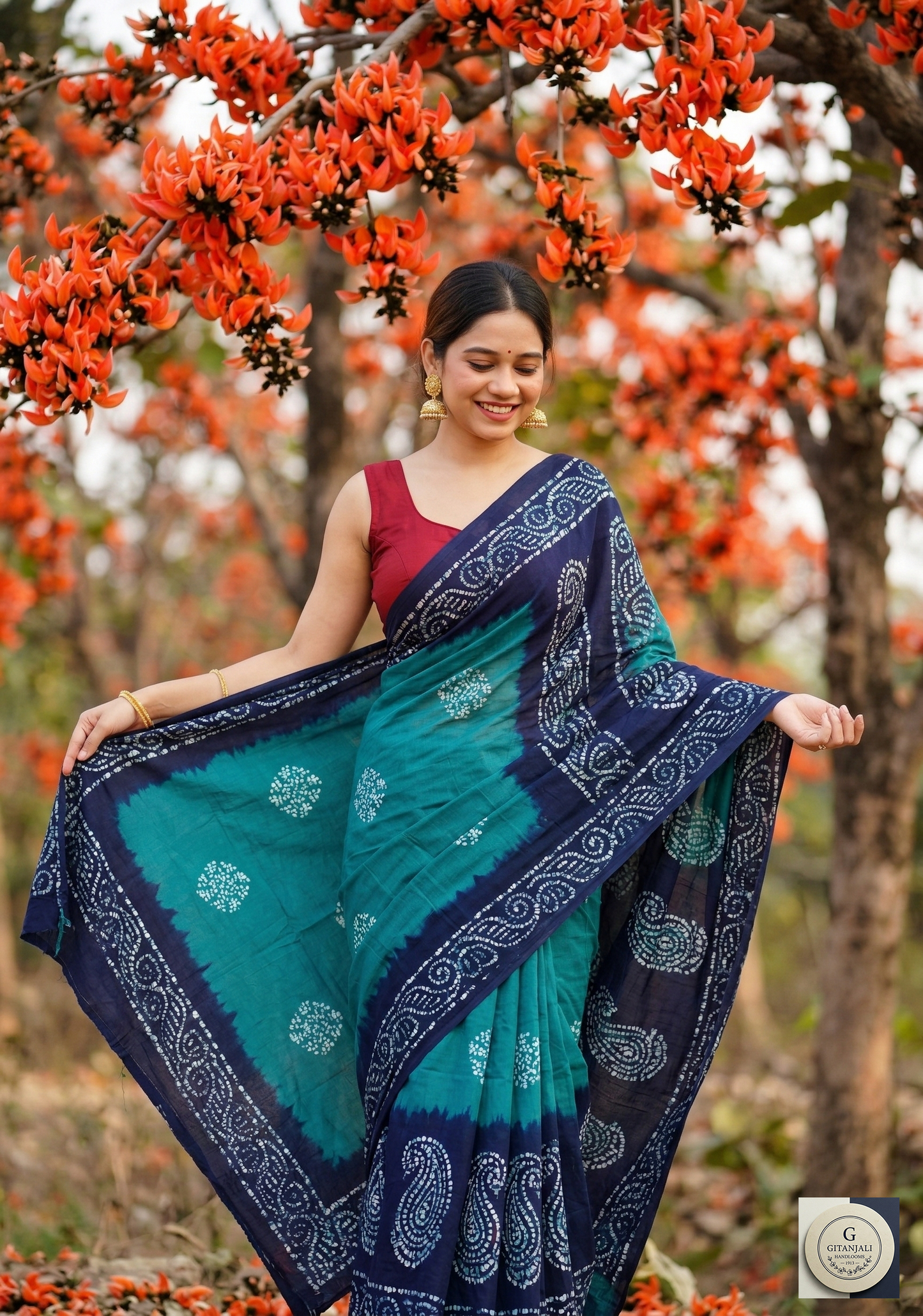 COTTON Pure Batik Blue