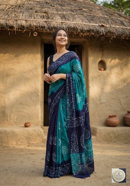 COTTON Pure Batik Blue