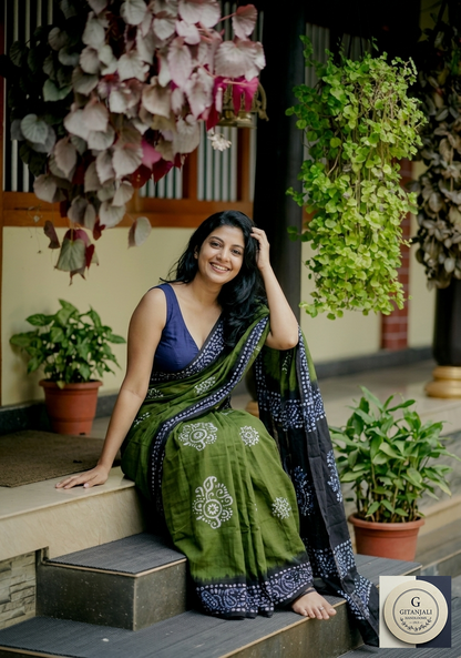 COTTON Pure Batik Green