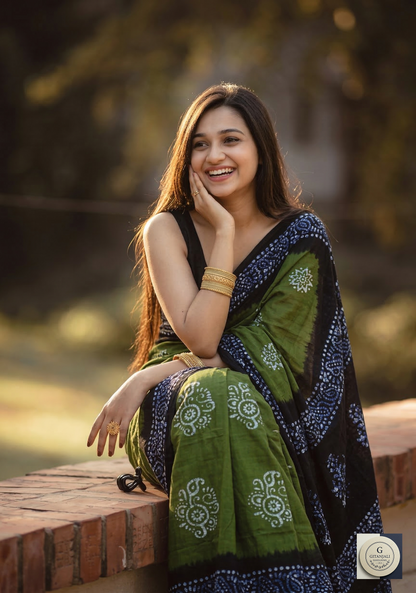 COTTON Pure Batik Green