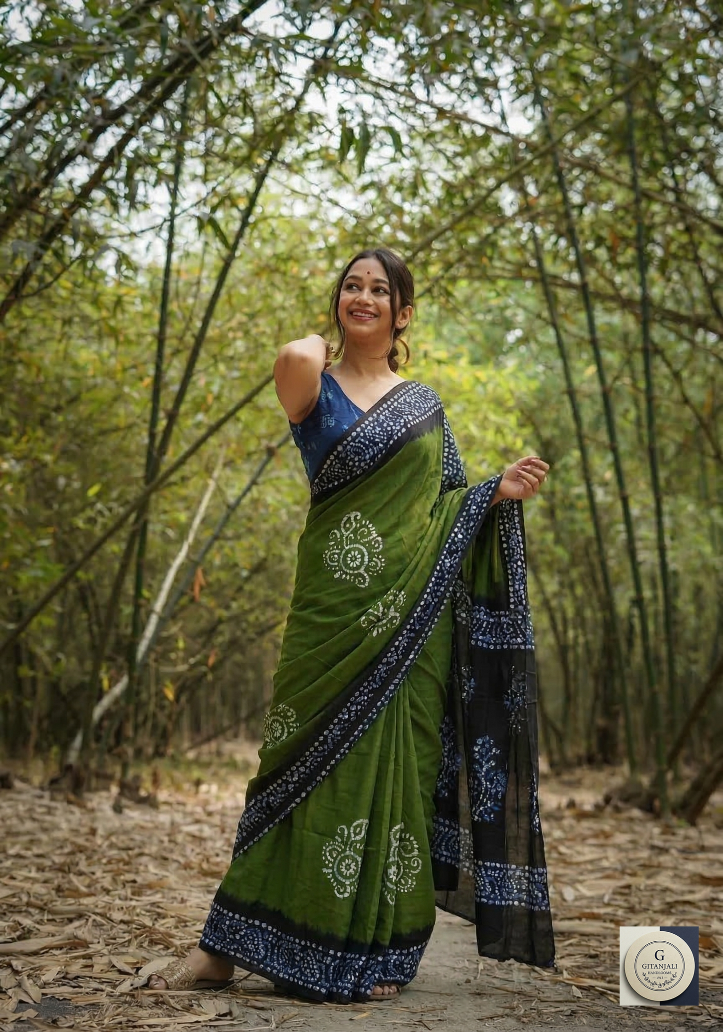 COTTON Pure Batik Green