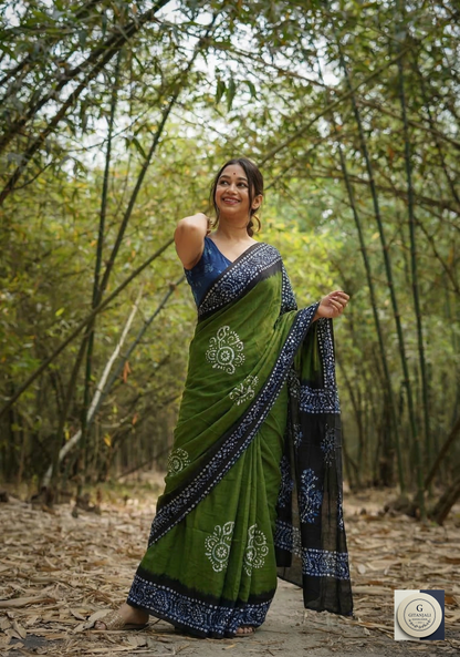 COTTON Pure Batik Green