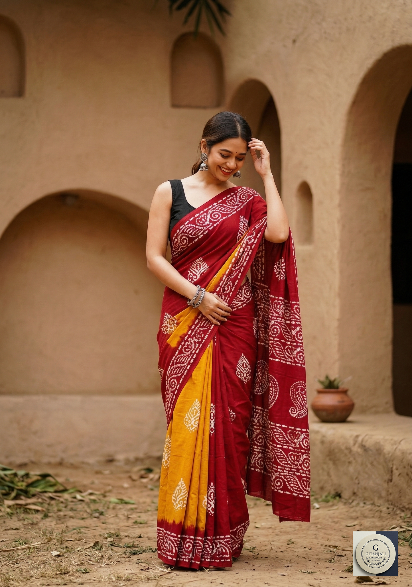 COTTON Pure Batik Yellow