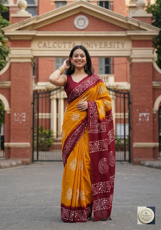 COTTON Pure Batik Yellow